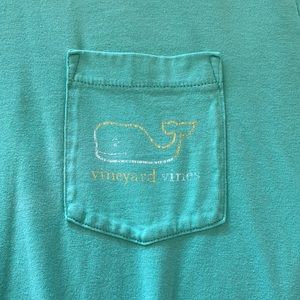 Vineyard Vines Tops | Men’s Medium Long Sleeve Tee w/ Hood | Color: Cyan |